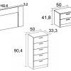 DORMITORIO LUCE COUPLE 2 CAJONES