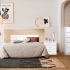 DORMITORIO MATRIMONIO LUCE COUPLE 3 CAJONES BLANCO