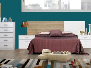 DORMITORIO MATRIMONIO NEW COUPLE 3 CAJONES BLANCO