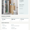 Ficha tecnica Armario Escobero Multiusos 2 Puertas