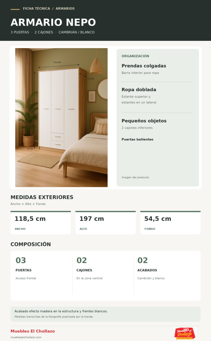 Ficha tecnica Armario Nepo 3 Puertas (1)