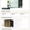 Ficha tecnica Armario Sara 4 Puertas