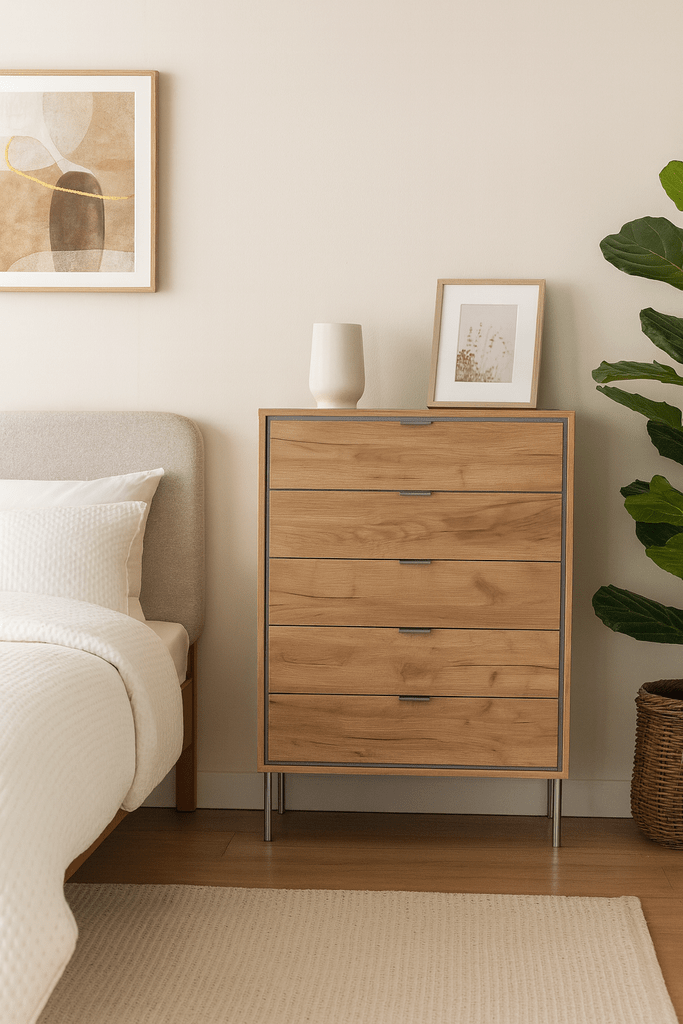 [HH320 ASR] CÓMODA 5 CAJONES SFORZA ROBLE NATURAL (1)