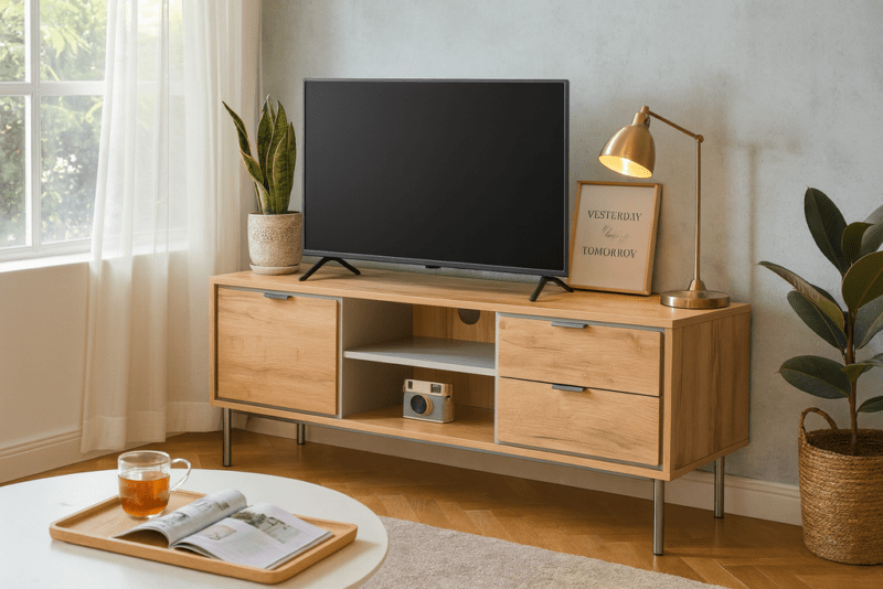 [HM320 ASR] MESA TV SFORZA ROBLE NATURAL (1)