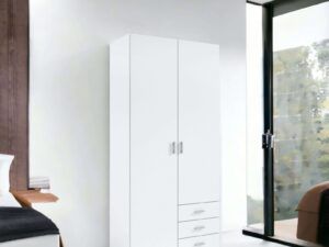 armario roma blanco 2 puertas 3 cajones 216x100x53 cm (3)
