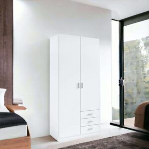 armario roma blanco 2 puertas 3 cajones 216x100x53 cm (3)