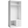 armario roma blanco 2 puertas 3 cajones 216x100x53 cm (5)
