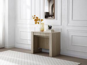 mesa consola extensible allongo 250 roble