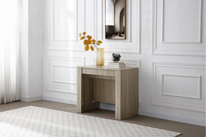 mesa consola extensible allongo 250 roble