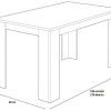 mesa mira extensible medidas